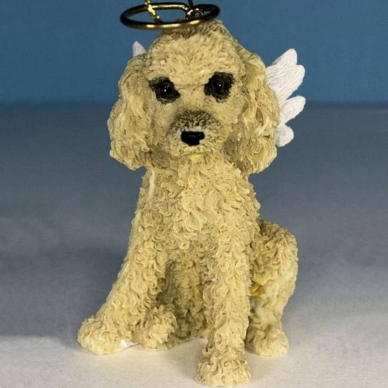 Poodle Dog Angel Ornament Dog Figurine