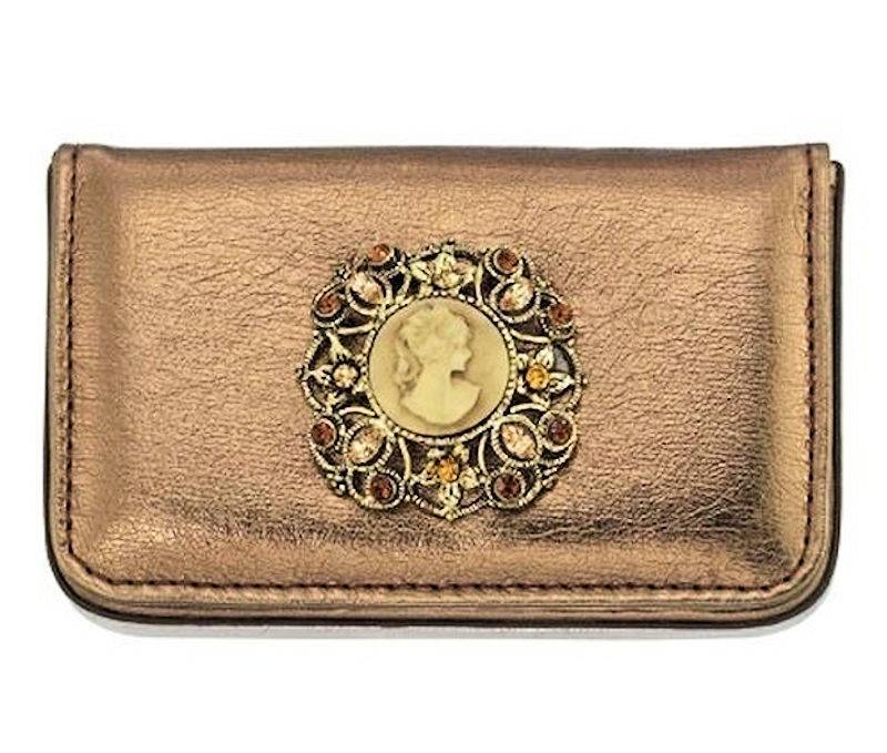 Vintage Cameo Credit Card Wallet by Spring Street Design