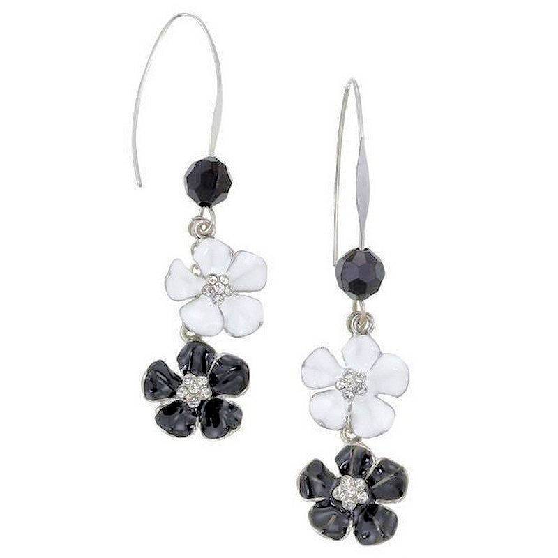 Casablanca Flowers Chandelier Earrings by Spring Street