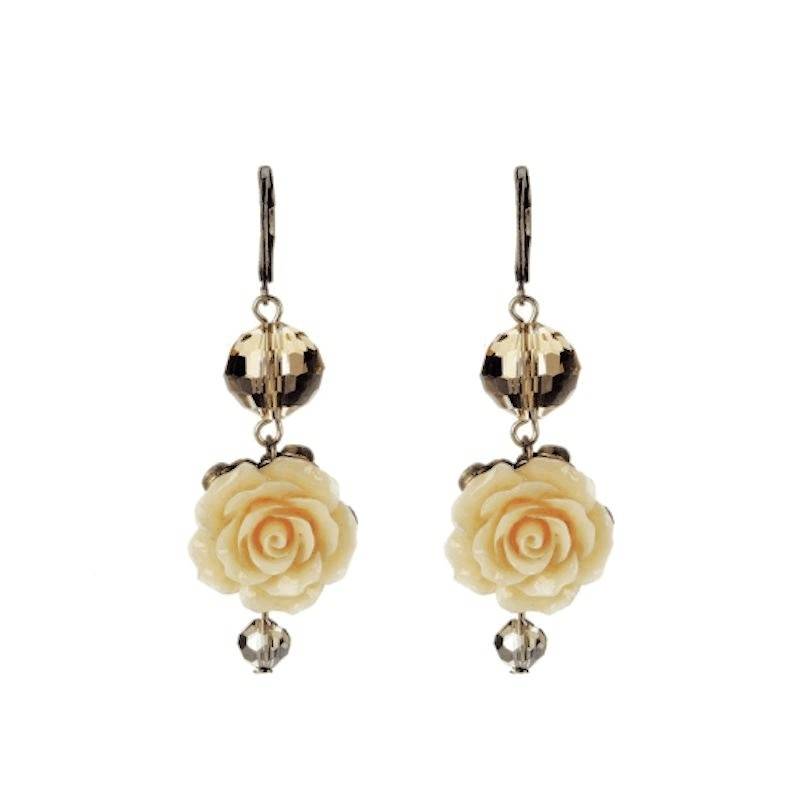 Elegant Flower Charm Chandelier Earrings