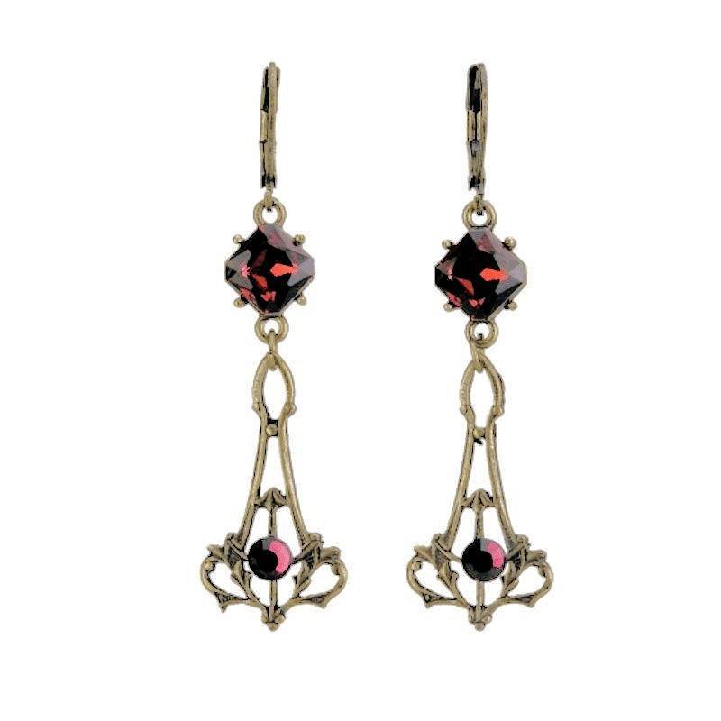 Garnet Love Affair Chandelier Earrings