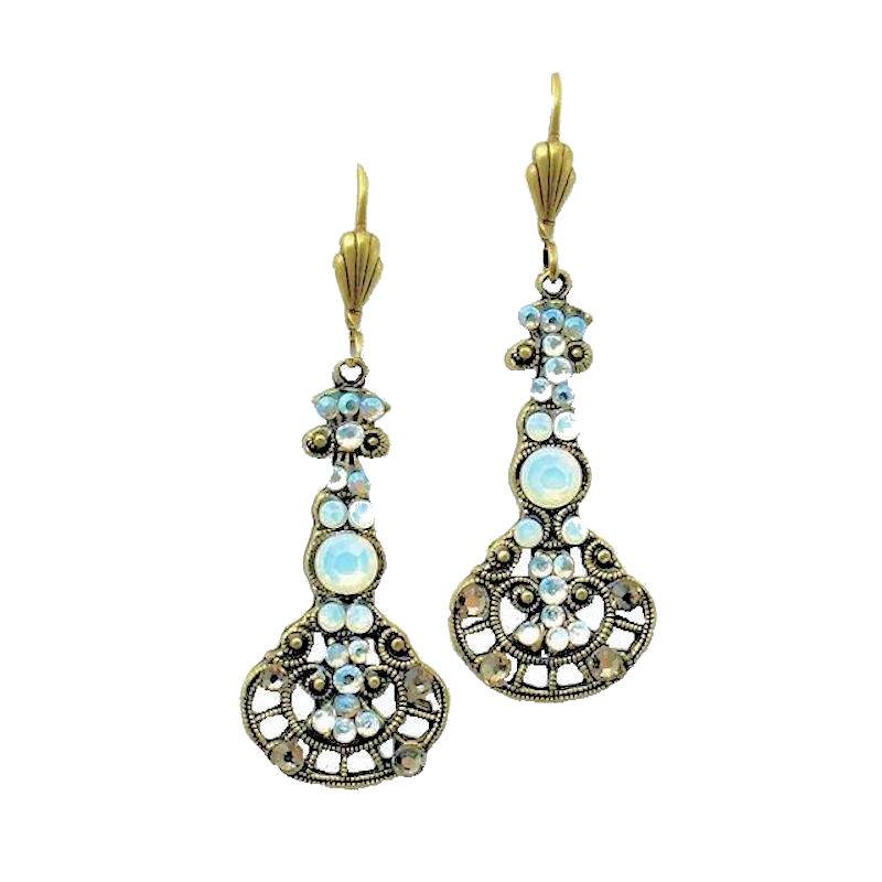 Opal Pendulum Chandelier Earrings by Anne Koplik Designs