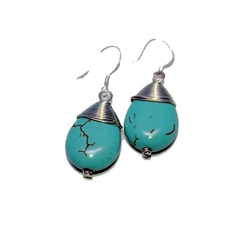 Turquoise Gemstone Earrings with Special Properties