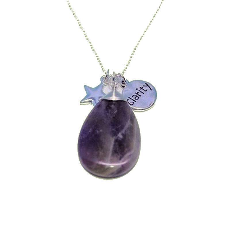 Amethyst Gemstone Pendant Necklace