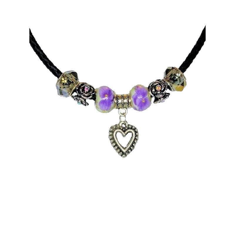 Purple Passion Love Affair Beaded Necklace