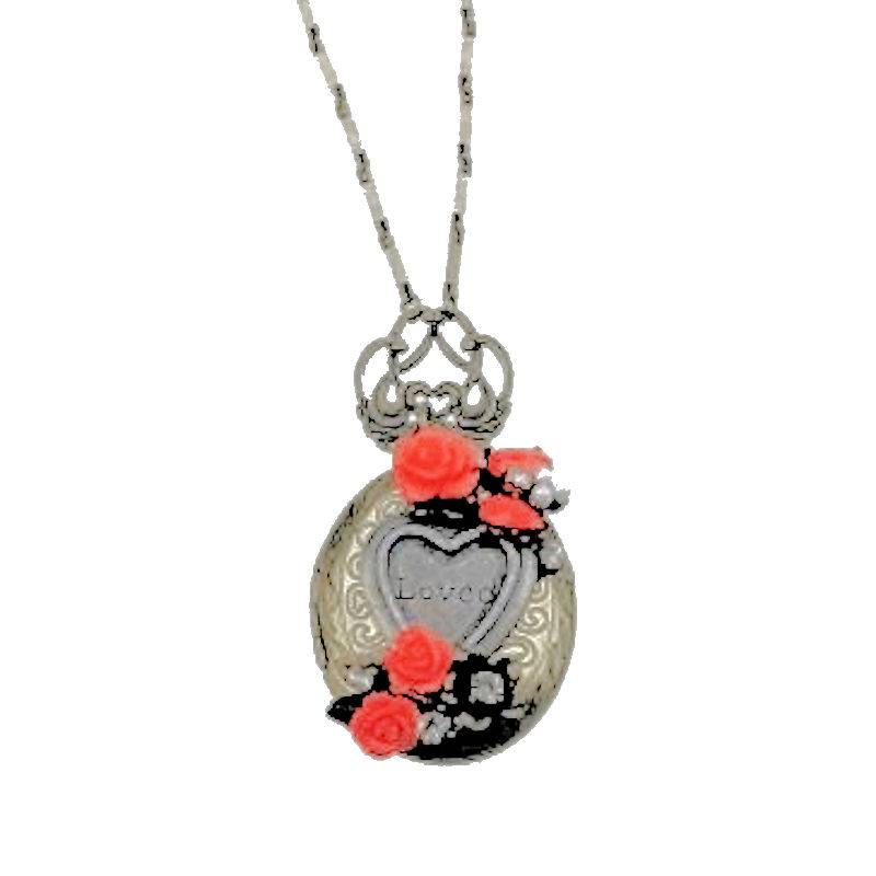 Charming Vintage Locket Pendant Necklace