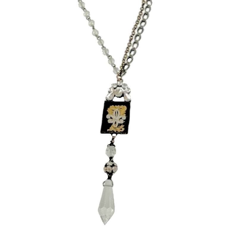 French Fleur de Lis Pendant Necklace