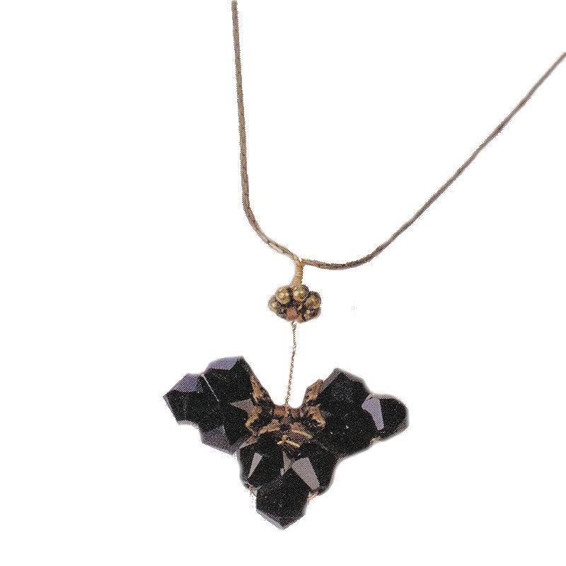 Onyx Gemstone Cluster Pendant Necklace by Robin Goodfellow