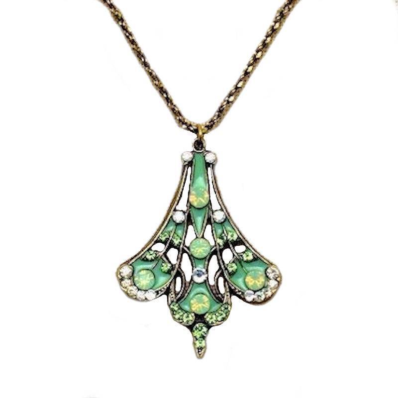 Opal Fan Pendant Necklace by Anne Koplik Design